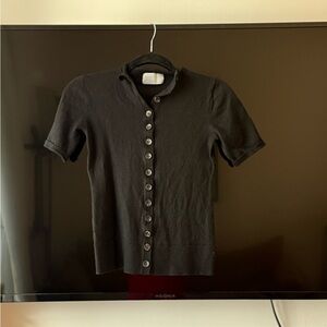 Modern Citizen - Charlotte Wool Button Short-Sleeve Sweater